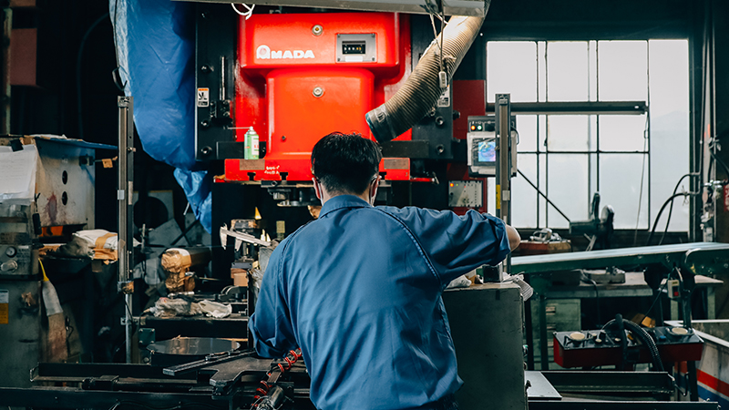 Playful Potの加工が実際に施される工場の様子