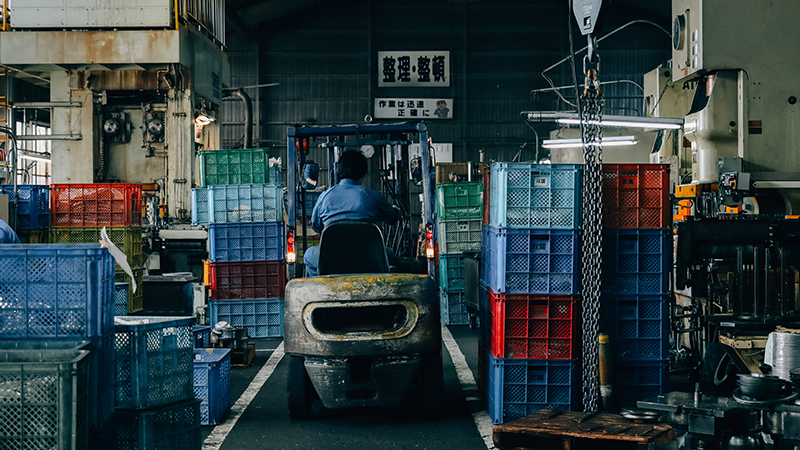 Playful Potの加工が実際に施される工場の様子